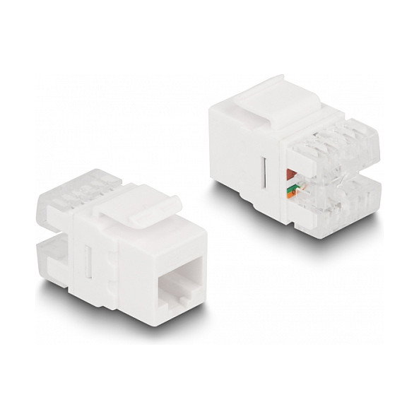 DeLOCK Set Keystone LSA con soporte de clip RJ45/RJ11 Cat.6 negro/blanco, 3 piezas DeLOCK Set Keystone LSA con soporte de clip RJ45/RJ11 Cat.6 negro/blanco, 3 piezas