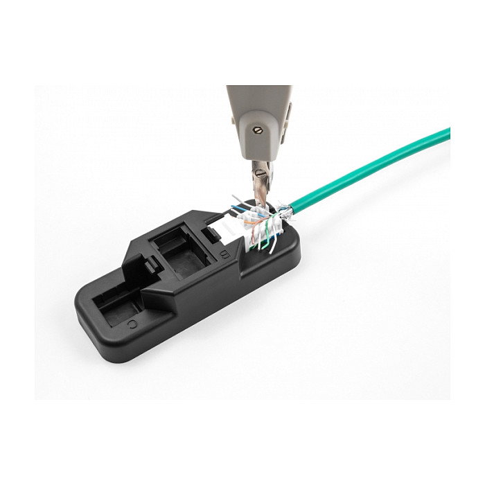 DeLOCK Set Keystone LSA con soporte de clip RJ45/RJ11 Cat.6 negro/blanco, 3 piezas DeLOCK Set Keystone LSA con soporte de clip RJ45/RJ11 Cat.6 negro/blanco, 3 piezas