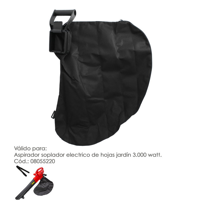 WOLFPACK LINEA PROFESIONAL Bolsa de Nylon de Repuesto para Aspirador Soplador de Hojas 3.000 Watt WOLFPACK LINEA PROFESIONAL Bolsa de Nylon de Repuesto para Aspirador Soplador de Hojas 3.000 Watt