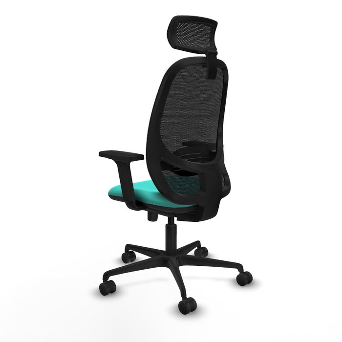 PIQUERAS Y CRESPO Silla de oficina Cilanco con mecanismo Sincro, Turquesa y Negro PIQUERAS Y CRESPO Silla de oficina Cilanco con mecanismo Sincro, Turquesa y Negro