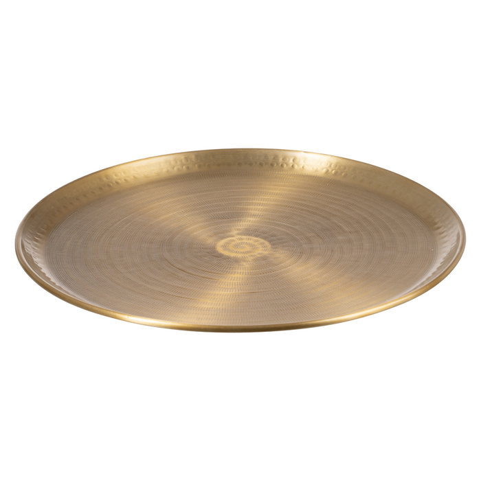 S/4 Bandeja Oro Viejo Metal Decoración 47,60 X 47,60 cm