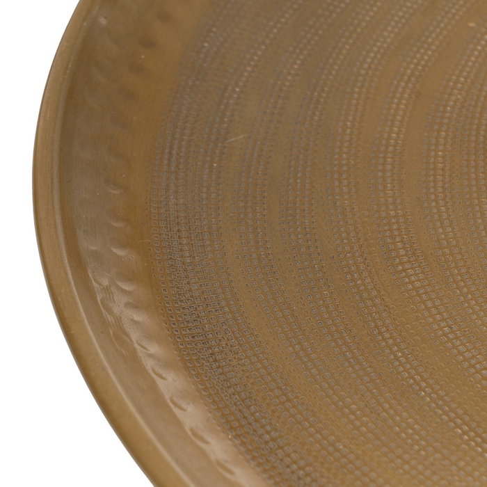 S/4 Bandeja Oro Viejo Metal Decoración 47,60 X 47,60 cm