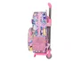 Safta Mochila Mod. 185 con Carro 705 Hello Kitty & Friends con medidas de 26x34x11cm