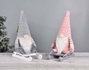 DKD Home Decor Figura de Poliéster Surtido de 2 Unidades Rosa, Gris y Blanco