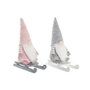 DKD Home Decor Figura Navidad Fantasia Rosa Gris Poliester 25 x 35 x 15 cm (2 Unidades)