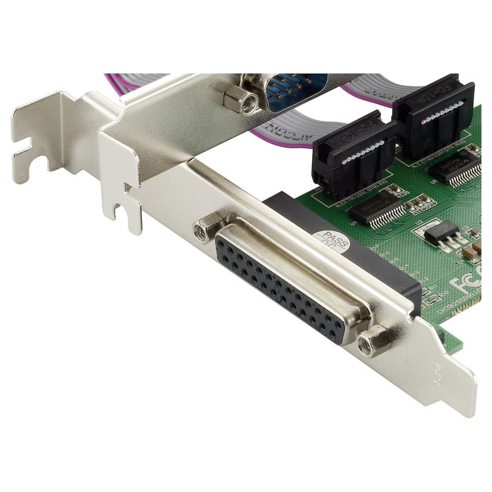 Conceptronic SPC01G Tarjeta de expansión PCIe con 1 puerto paralelo y 2 puertos serie Conceptronic SPC01G Tarjeta de expansión PCIe con 1 puerto paralelo y 2 puertos serie