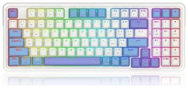 Redragon Gloria K664WBP-RGB-PRO Teclado Mecánico Inalámbrico Blanco RGB 94 Teclas QWERTY Español
