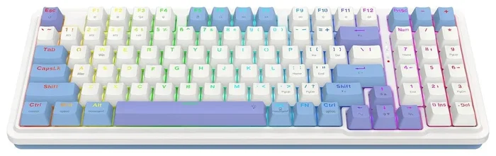 Redragon Gloria K664WBP-RGB-PRO Teclado Mecánico Inalámbrico Blanco RGB 94 Teclas QWERTY Español Redragon Gloria K664WBP-RGB-PRO Teclado Mecánico Inalámbrico Blanco RGB 94 Teclas QWERTY Español