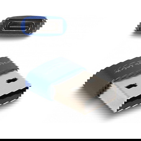DeLOCK Adaptador USB 2.0 Macho USB Tipo-A a Hembra USB Type-C Azul DeLOCK Adaptador USB 2.0 Macho USB Tipo-A a Hembra USB Type-C Azul