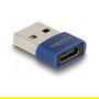 DeLOCK Adaptador USB 2.0 Macho USB Tipo-A a Hembra USB Type-C Azul