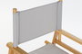 DKD Home Decor Silla Terraza Y Jardin Gris Natural 48 x 87 x 56 cm