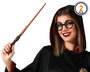 Set de Mago con Varita y Gafas Redondas 2 Piezas para Fiestas Temáticas y Halloween