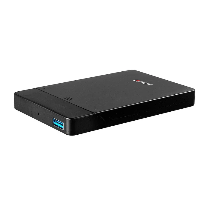 Lindy 43331 Carcasa Externa para Disco Duro/SSD 2.5", USB 3.0, SATA III, 5 Gbit/s, Negro
