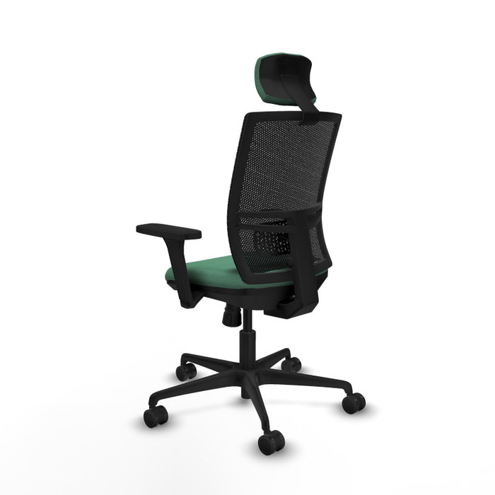 PIQUERAS Y CRESPO Silla de oficina Yunquera Verde esmeralda y Negro PIQUERAS Y CRESPO Silla de oficina Yunquera Verde esmeralda y Negro