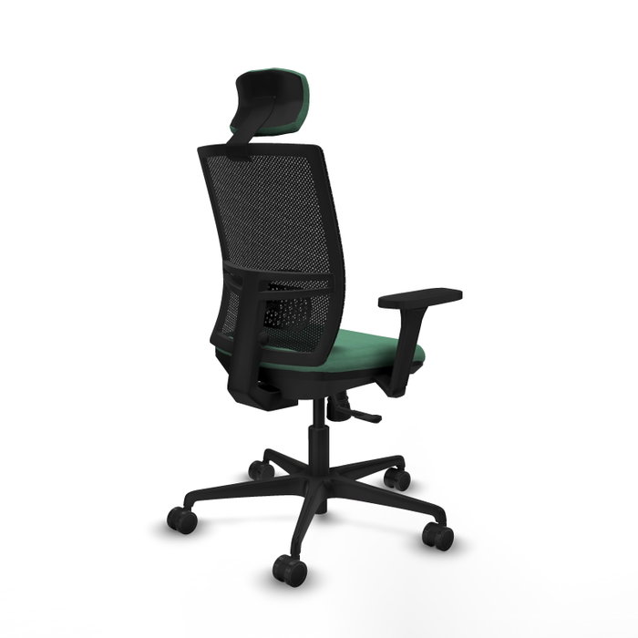 PIQUERAS Y CRESPO Silla de oficina Yunquera Verde esmeralda y Negro PIQUERAS Y CRESPO Silla de oficina Yunquera Verde esmeralda y Negro