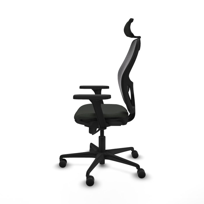 PIQUERAS Y CRESPO Silla de oficina Jorquera con mecanismo Sincro en Negro