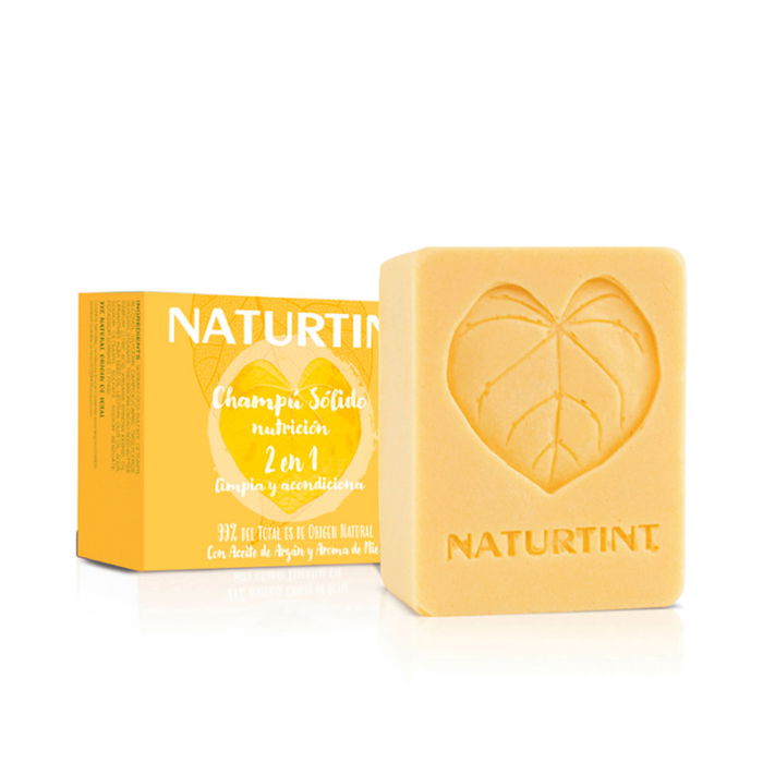 Naturtint Champú Sólido Nutrición con Aceite de Argán y Miel para Cabello Seco y Dañado - 75 g
