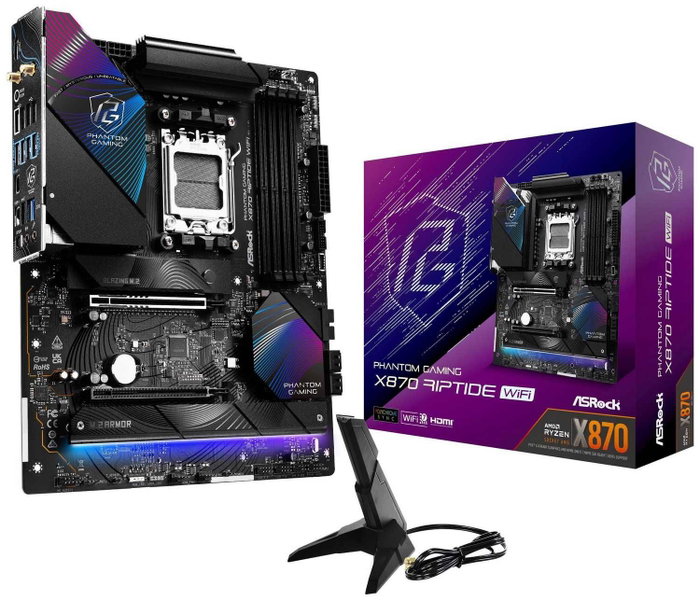 ASRock X870 Riptide WiFi ATX DDR5 AM5 ASRock X870 Riptide WiFi ATX DDR5 AM5