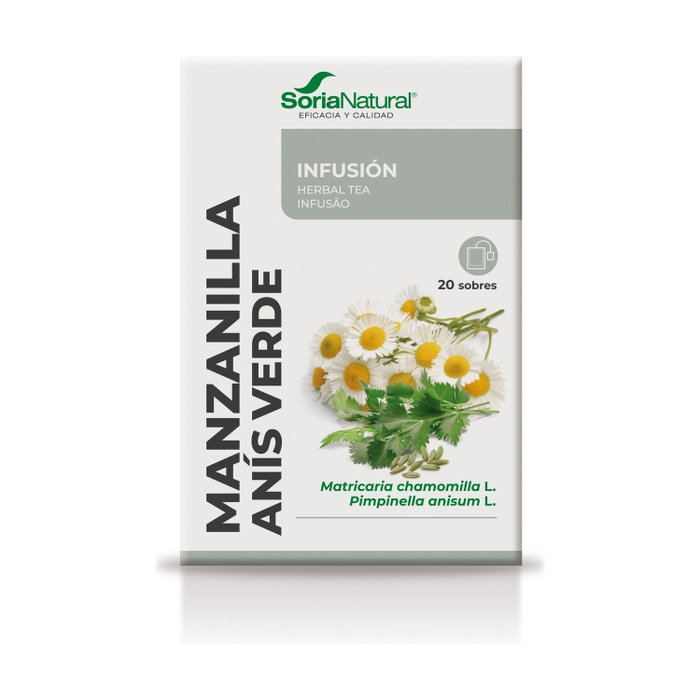 Soria Natural Infusión de Manzanilla con Anís Verde 20 filtros Soria Natural Infusión de Manzanilla con Anís Verde 20 filtros