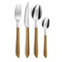 Pradel Set de 16 Cubiertos Vibrato Nature Marrón