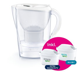 Brita Marella Blanca con 1x All-in-1 y 1x Extra Limescale