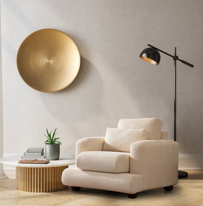 Atelier Del Sofa Sofá de 1 Plaza Beige 100x105x90 cm