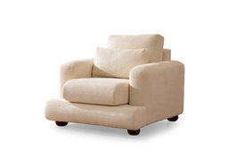 Atelier Del Sofa Sofá de 1 Plaza Beige 100x105x90 cm