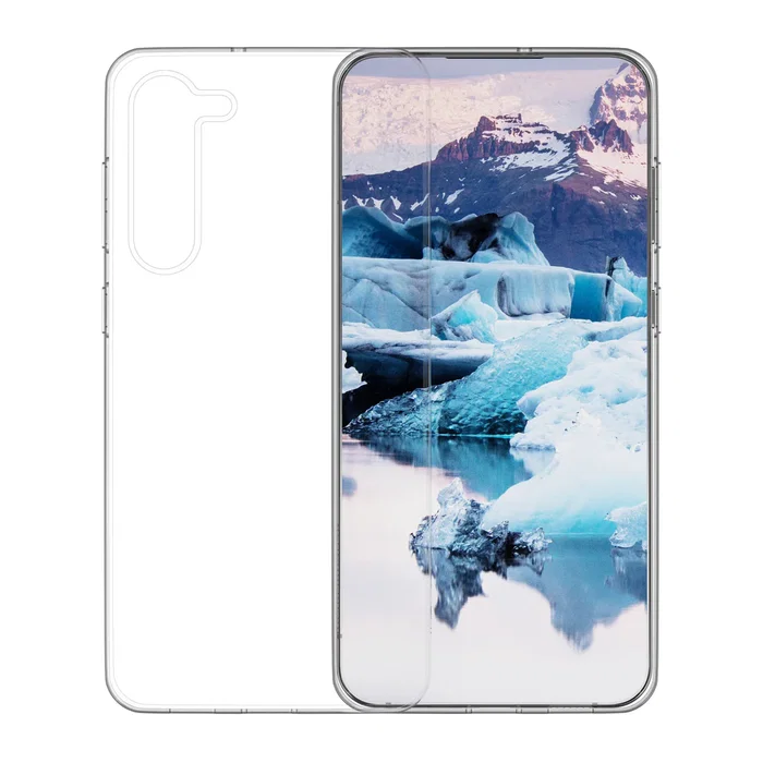Samsung Funda para Galaxy S23 Transparente - 15.5 cm (6.1") - Protección Impactos y Rayones - Carga Inalámbrica - Plástico Reciclado