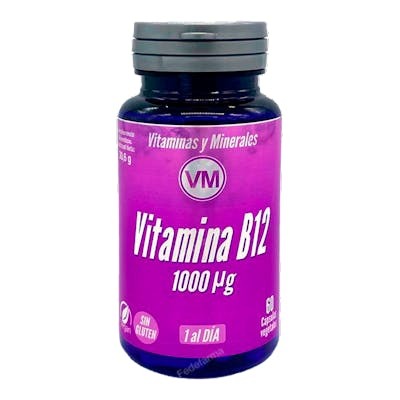 YNSADIET Vitamina B12 1000µg 60 cápsulas vegetales YNSADIET Vitamina B12 1000µg 60 cápsulas vegetales