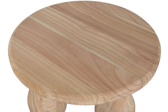 DKD Home Decor Mesita Auxiliar Moderno Natural 60 x 40 x 60 cm