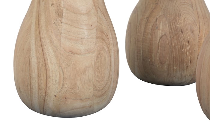 DKD Home Decor Mesita Auxiliar Moderno Natural 60 x 40 x 60 cm