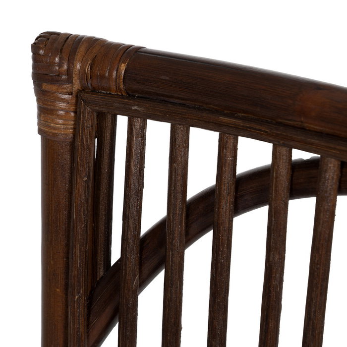 Silla Marrón Fibra Natural Salón 57 X 57 X 90 cm