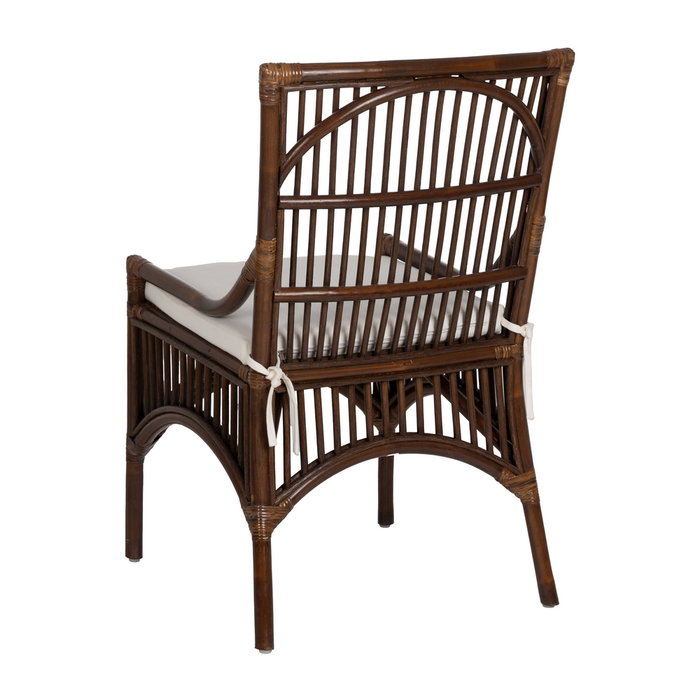 Silla Marrón Fibra Natural Salón 57 X 57 X 90 cm