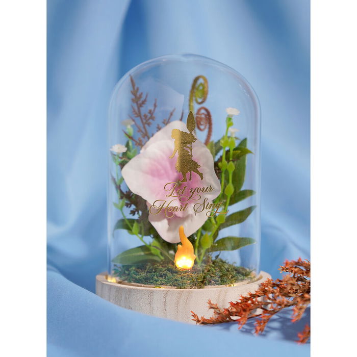 WIDDOP & CO Flor Campana Vaiana Moana Princesas Disney Luz Neón Madera