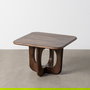 Mesa Centro Marrón Madera de Mango 60 X 60 X 40 cm