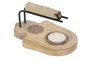 DKD Home Decor Soporte para Incienso de Mango y Hierro, Pack de 4 unidades