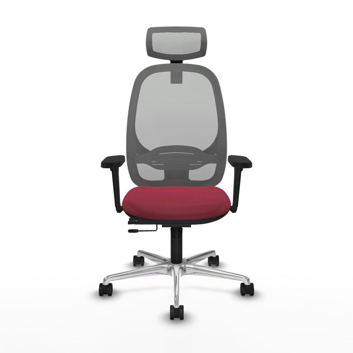 PIQUERAS Y CRESPO Silla de oficina Cilanco con mecanismo Sincro/Traslack, Granate y Gris PIQUERAS Y CRESPO Silla de oficina Cilanco con mecanismo Sincro/Traslack, Granate y Gris