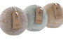 DKD Home Decor Vela de Cera de Parafina en Forma de Bola, Surtido de 3 Colores