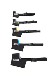 Kruuse Bozal de Nylon Easy-Id S-2XL, Set de 5 Unidades - Ajuste Seguro, Hebilla Lateral, Código de Color, Resistente al Agua y Acolchado