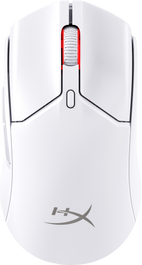 HyperX 7D389AA Ratón Gaming Inalámbrico Pulsefire Haste 2 Mini Blanco Ultraligero 60g Conexión Dual 2.4GHz/Bluetooth Sensor 26K PPP hasta 26000