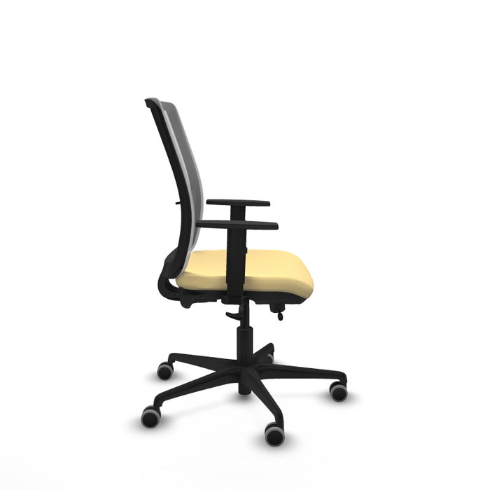 PIQUERAS Y CRESPO Silla de oficina Haches Sincro/Traslack Crema y Gris PIQUERAS Y CRESPO Silla de oficina Haches Sincro/Traslack Crema y Gris