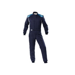 Omp Traje de Carreras First-S FIA 8856-2018 Azul Marino / Cian Talla 54