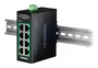 Trendnet TI-PELC80 Switch de Red No Administrado, 8 Puertos Fast Ethernet 10/100 Mbps PoE 200W, Montaje en Pared o Carril DIN