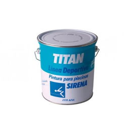 Titan Pintura Piscina Disolvente Sirena 4L Azul Océano Mate