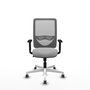 PIQUERAS Y CRESPO Silla de oficina Zulema con mecanismo Sincro, Gris