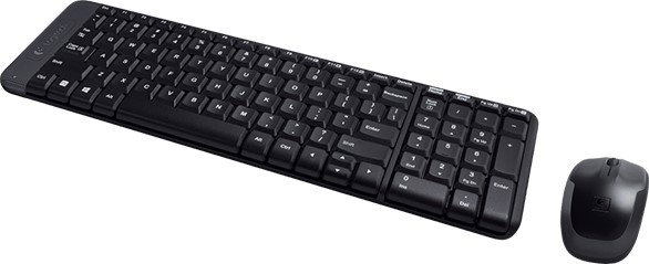 Logitech MK220 Combo de teclado y ratón inalámbricos Negro