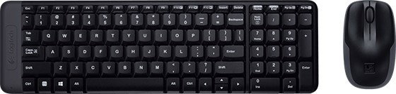 Logitech MK220 Combo de teclado y ratón inalámbricos Negro