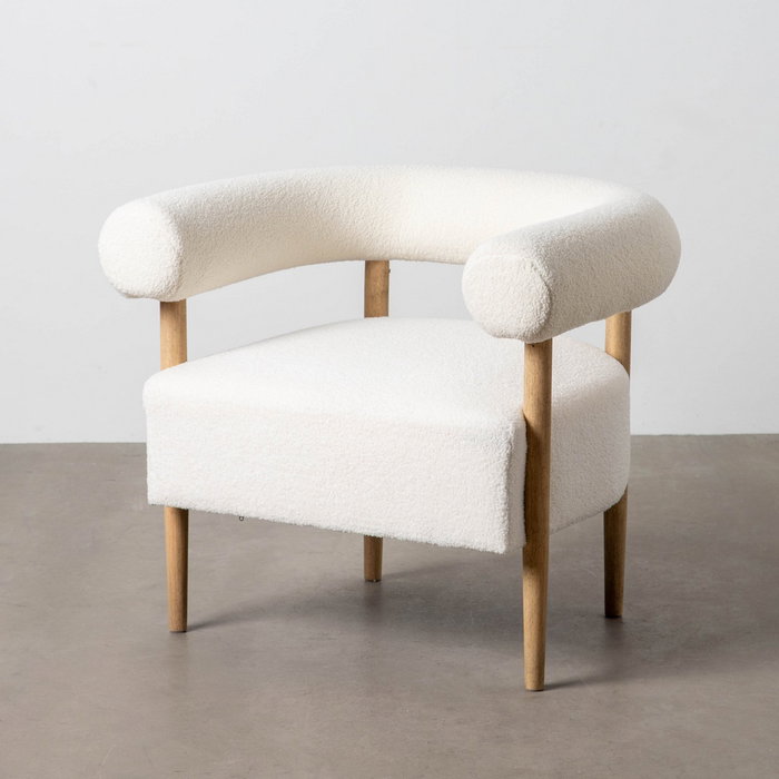 Ixia Sillón Beige Tejido-Madera
