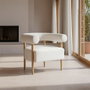 Ixia Sillón Beige Tejido-Madera