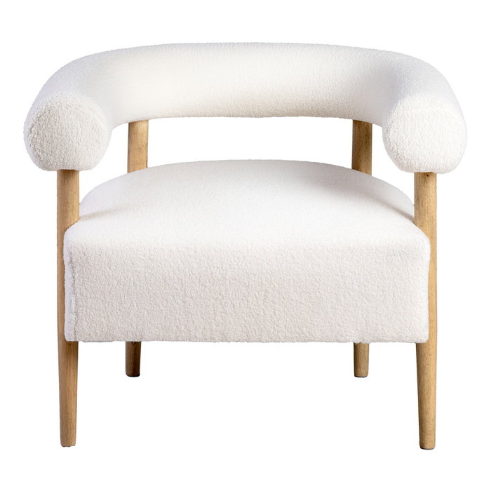Ixia Sillón Beige Tejido-Madera
